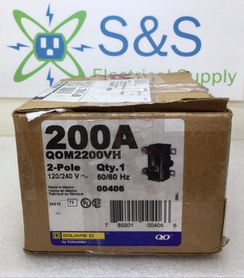Interruttore Principale Square D QOM2200VH - 2 Poli 200 Amp 120/240V Tipo QO