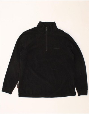 INVICTA Herren Fleecepullover mit Reißverschluss am Ausschnitt Medium schwarz Polyester BY51