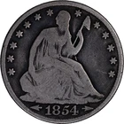 1854-O Liberty Seated Half Dollar ~ Good Details Cleaned