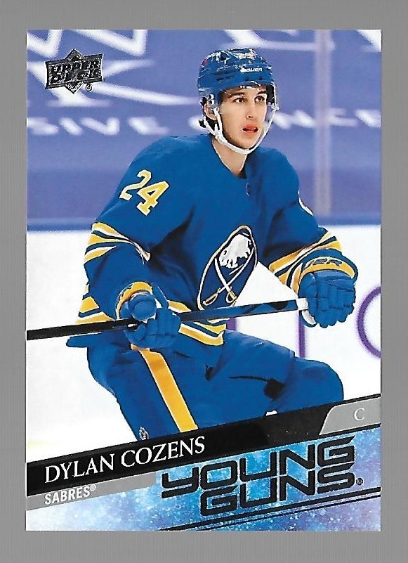 2020- 2021 DYLAN COZENS Upper Deck Series 2 Young Guns #495 BUFFALO SABRES