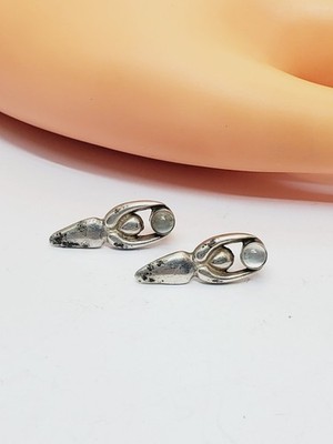 Sterling Silver Spirit Healer Goddess Earrings with Moonstones by Jane Iris(45)