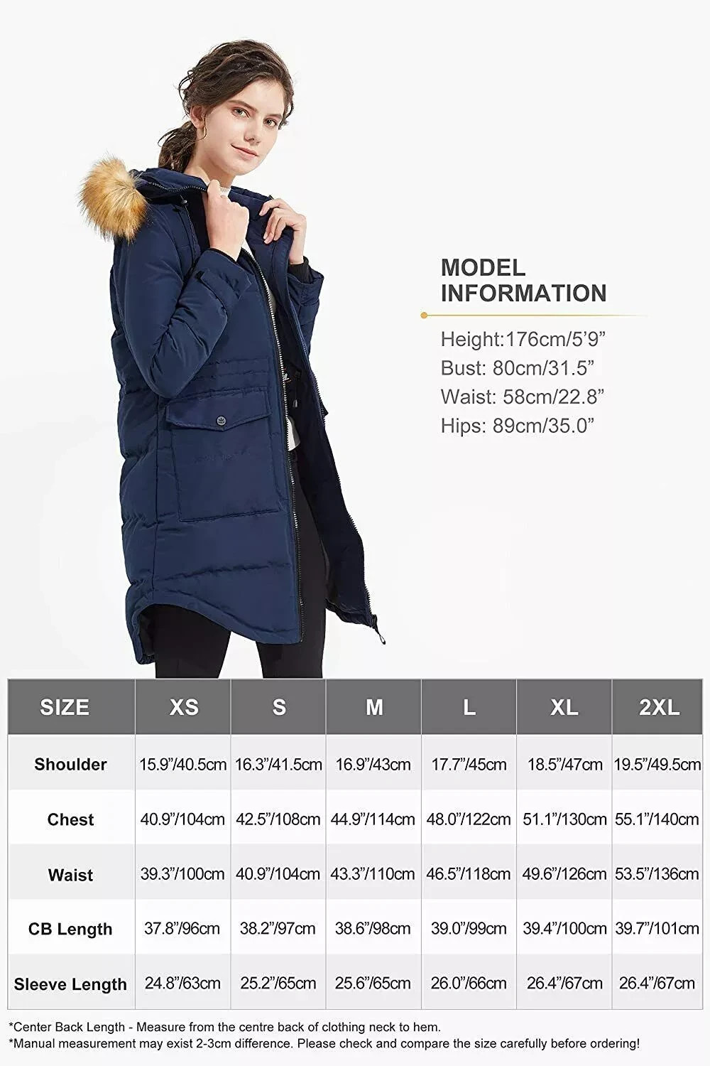 Orolay Thickened Down Jacket Womens Winter Coat RRP £400 BNWT Size Small image 5