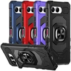 For T-Mobile Revvl 8 Phone Case Metal Ring Magnetic Support Kickstand Cover