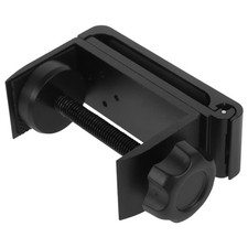 Adjustable Black Aluminum Headphone Storage Rack Under Desk Mount