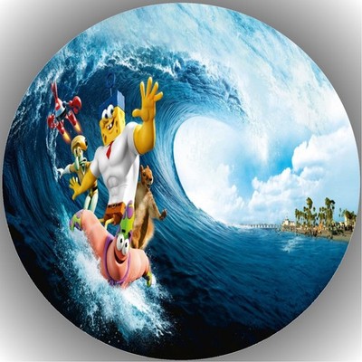 Tortenaufleger Geburtstag Party Tortenbild Fondant Oblate Spongebob T6