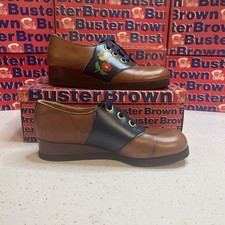 Vintage 70s Buster Brown Honey Shoes Kids Size 3 B New Dead Stock.