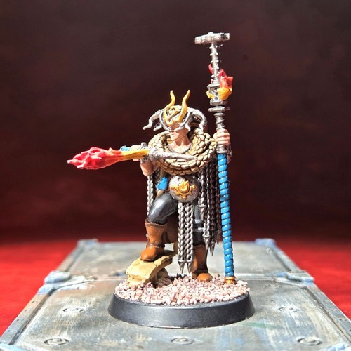 Games Workshop Warcry Scions of the Flame Inferno Priest AoS Miniatur bemalt