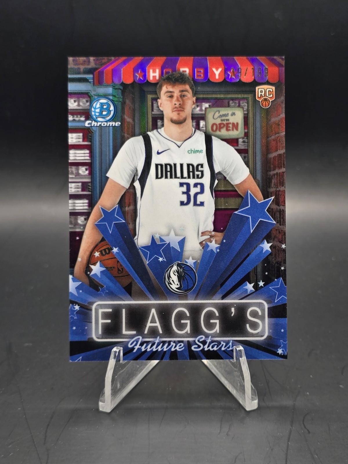 2025-26 Bowman Chrome Cooper Flagg #HS-3 Hobby Stars Fuchsia Refractor /199 RC