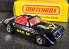 MATCHBOX MB35 SUPERFAST PONTIAC TRANS AM T-TOPS BLACK FIREBIRD VINTAGE 1979 IOB