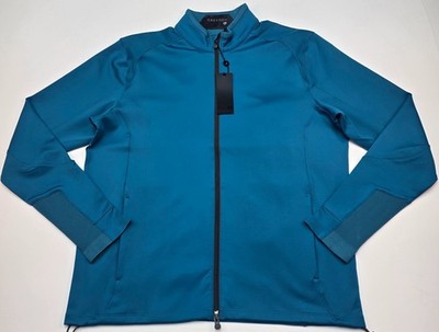 Greyson Sequoia Full Zip Jacket Men s L Blue Green Stretch NWT