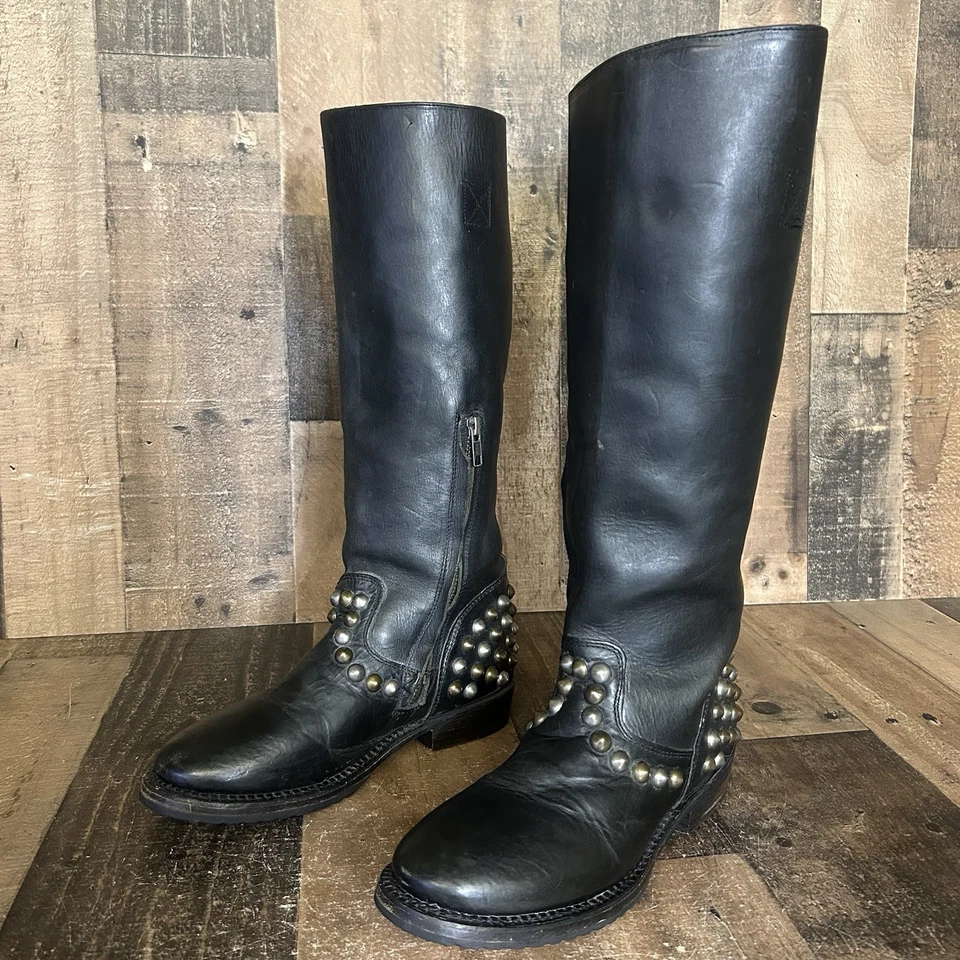 Botas de moto Ash Vamos con tachuelas y cremallera lateral para mujer EUR 37,5 US 7,5 Foto 2 de 4