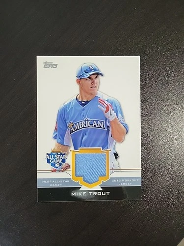2012 Topps Update Series - All-Star Stitches Mike Trout #AS-MIT (MEM)