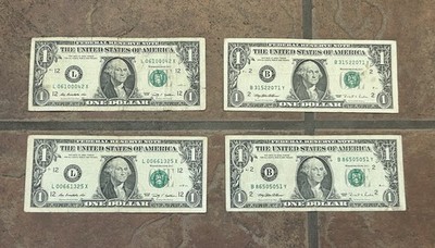 (2) *X-NOTE* & (1) *Y-NOTE* $1 Bills - FANCY SERIAL NUMBER - Rare Notes ...