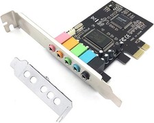 Pardarsey PCIe Sound Card, 5.1 Internal for PC Windows 7 with CMI 8738 Chip