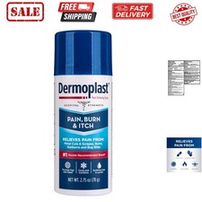 Pain, Burn  Itch Relief Spray for Minor Cuts, Burns and Bug Bites, 2.75 Oz P...