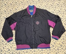Vintage 80  s Head sportswear Worldwide Mens Navy And Pink Nylon Jacket Size L