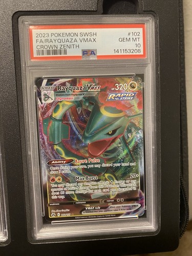 Pokémon Rayquaza VMAX 102/159 Crown Zenith Full Art Holo Eng 2023 PSA 10