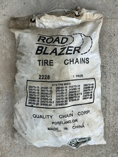 Road Blazer Tire Chains Number 2228, NEVER USED