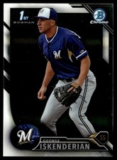 2016 Bowman Chrome Prospects George Iskenderian Milwaukee Brewers #BCP187
