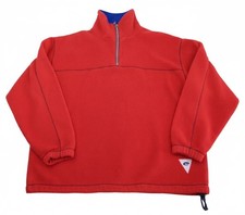 Escapiste Fleece Mens Large Red 1/4 Zip Soft Warm Long Sleeve Outdoor Top