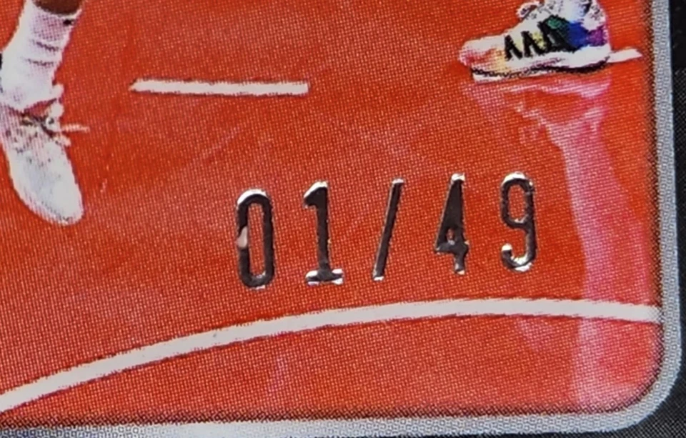 2023-24 Dante Exum #d /49 Auto Panini Spectra Ice Cracked Sky High 1/1 - Image 3 of 3