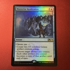 Foil Masterful Replication (065) Core Set 2020 M20 NM MTG Magic x1 MKE