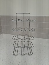 Chrome 15 Bottle Wine Rack to fit 300mm Kitchen Cabinet Base Unit - used VGC