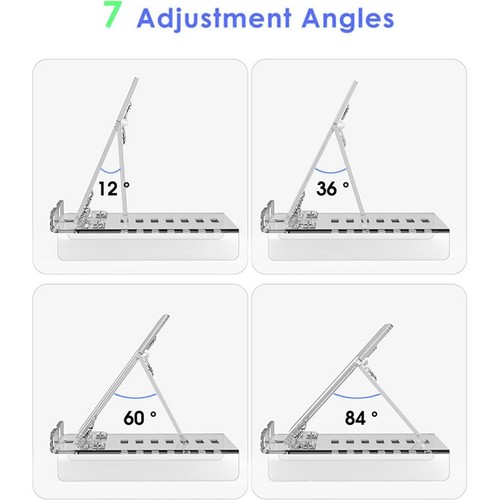 Support de tablette pliable pour bureau, téléphone, maison, bureau, école, - Afbeelding 4 van 7
