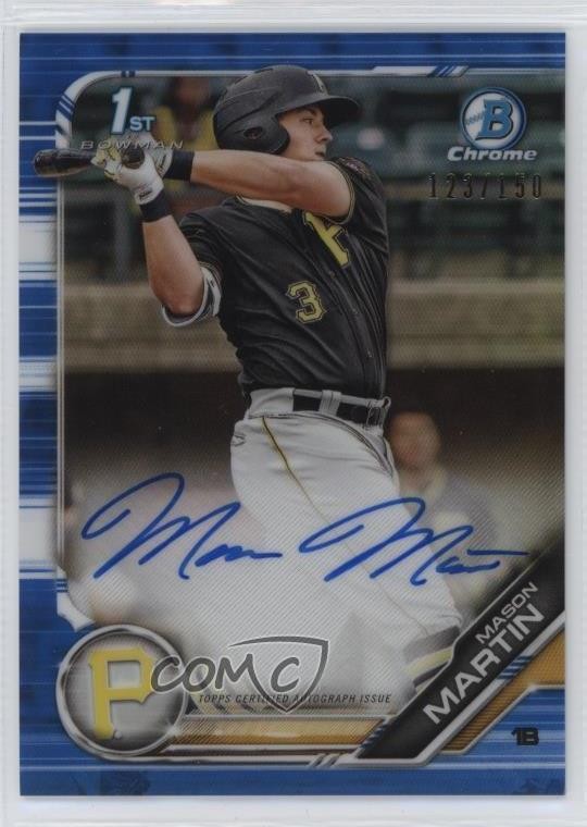 2019 Bowman Chrome Prospect Blue Refractor /150 Mason Martin #CPA-MMA Auto 1h78