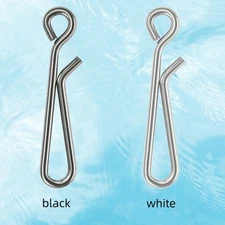 500Pcs Fishing Clips Stainless Steel Lure Snaps Connector Tool Quick Change Clip