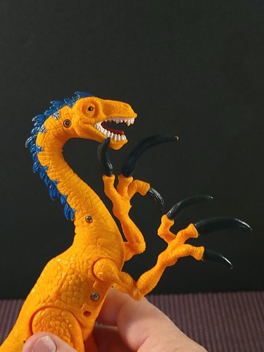 Chap Mei Light Up Roaring Orange Dinosaur Therizinosaurus Big Claw Figure Valley - Picture 4 of 9