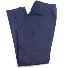 John Varvatos Bedford Wool Blend Navy Blue Dress Pants Mens Size 40