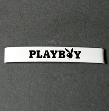 Vintage Women's Playboy Sexy Casual White Enamel Hair Clip Barrette