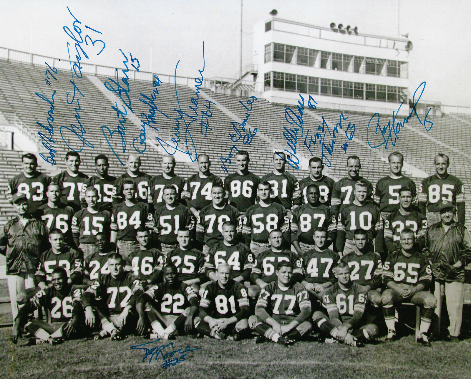 Bart Starr Autographed Signed Green Bay Packers 1961 Packers team 8x10 photo 10 AUTOS Hornung Taylor JSA LOA 