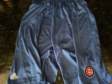 Chicago Cubs Adidas Youth XL  18-20 Athletic Shorts Blue Drawstring Waist