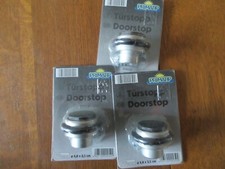3 x Floor/Wall  Door Stops 