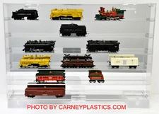 Train Display Case N scale 24 cars