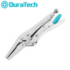 DURATECH 6-1/2 Inch Long Nose Locking Pliers Cr-V Long Nose Plier w/ Wire Cutter