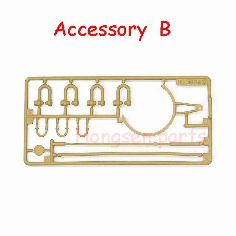 HL Henglong 3888A 1:16 RC Tank German King Tiger:DIY Decoration Accessory Bag - Image 3 of 4