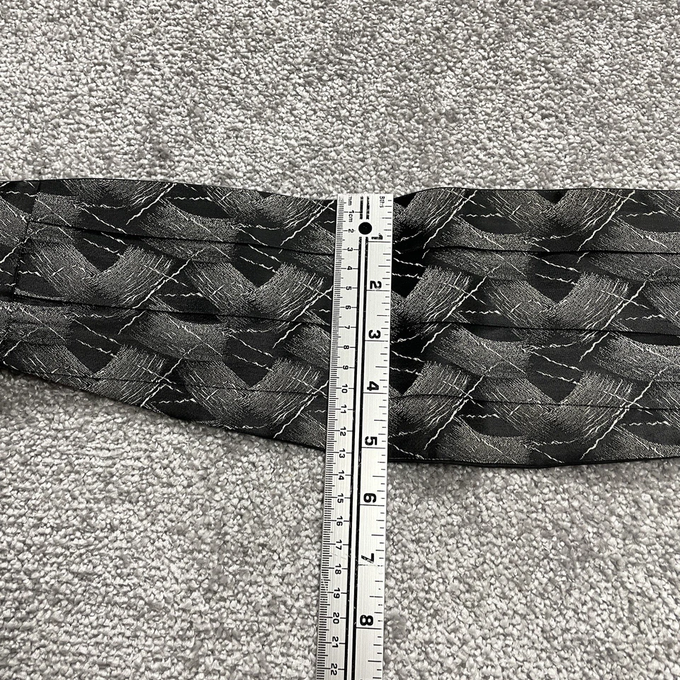 Uniforms to You Cummerbund Para Hombres 40 C Gris Negro Traje Vestido Formal Cintura Foto 2 de 4