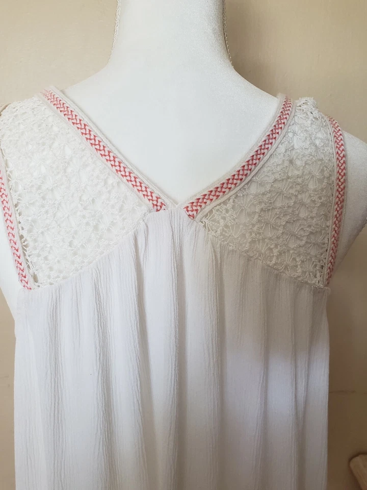  Camiseta sin mangas Xhilaration Jr con aroma a crochet XL 14-16 Foto 3 de 4