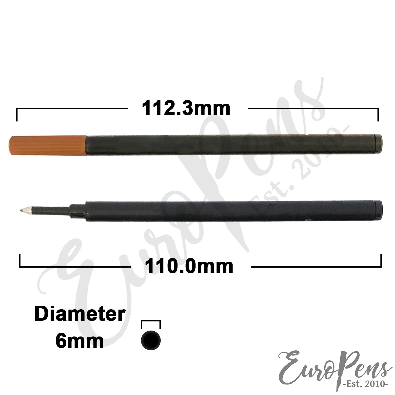 Waterman Compatible Rollerball Pen Refill 888 (Standard International