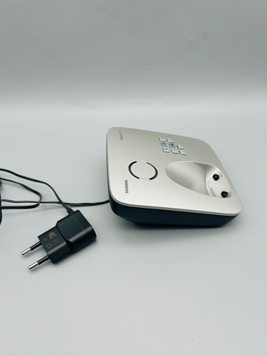 Siemens Gigaset C385 Anrufbeantworter AB Basisstation Basis silber - Afbeelding 2 van 4