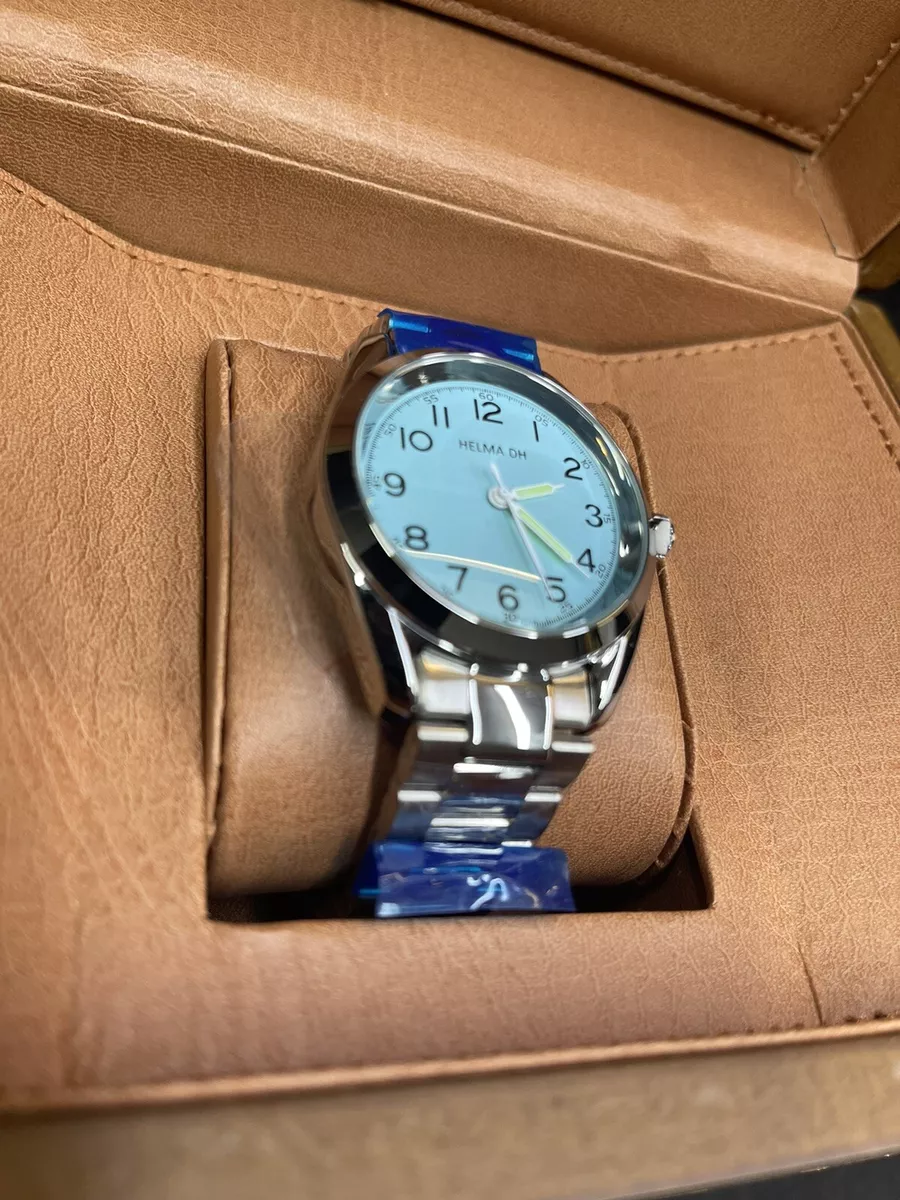 Light blue face watch store