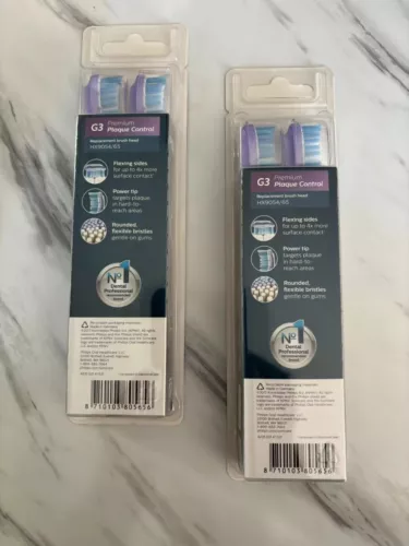 4/8er Philips Sonicare Ersatzbürsten G3 Gum Care Schwarz-Weiß Original HX9054 - Bild 17 von 27