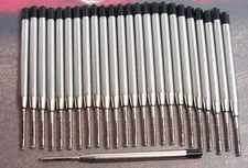 15 Black Metal Ballpoint Pen Ink Refills Medium Point Parker Style-USA seller