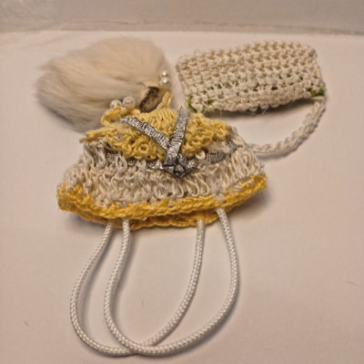3 Pc. Crochet/Fur Purses for Barbie and 11'' to 16'' Compatible  Dolls OOK New