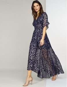 anthropologie navy dress