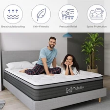Gel Memory Foam Mattress 8" 10" 12" Twin Full Size Mattress Brand New In A Box