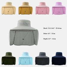 Hommes Seau Bonnie Chapeau Soleil Large Bord Extérieur Randonnée Pêche Cou Rabat